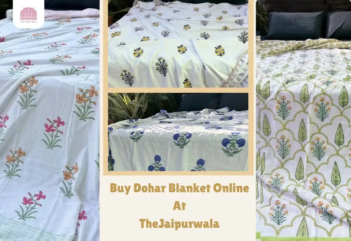 Buy Dohar Blanket Online At TheJaipurWala