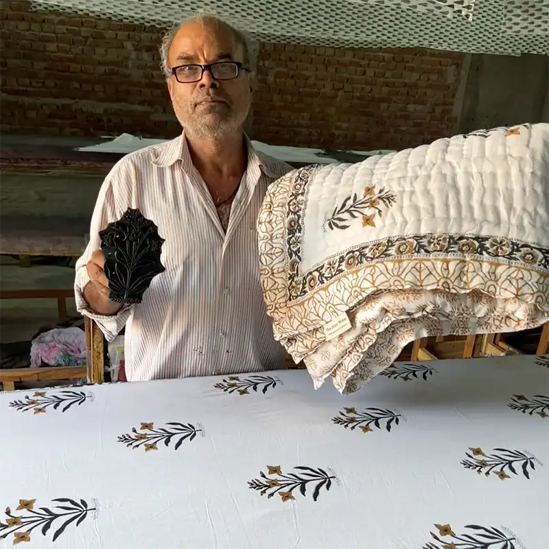 Our 100% Organic Hand-Printed Art