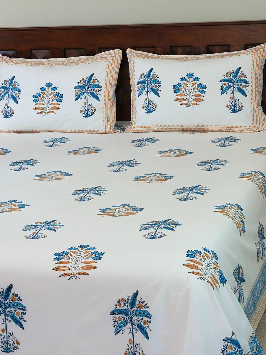 Banana Tree Percale Cotton Bedsheet