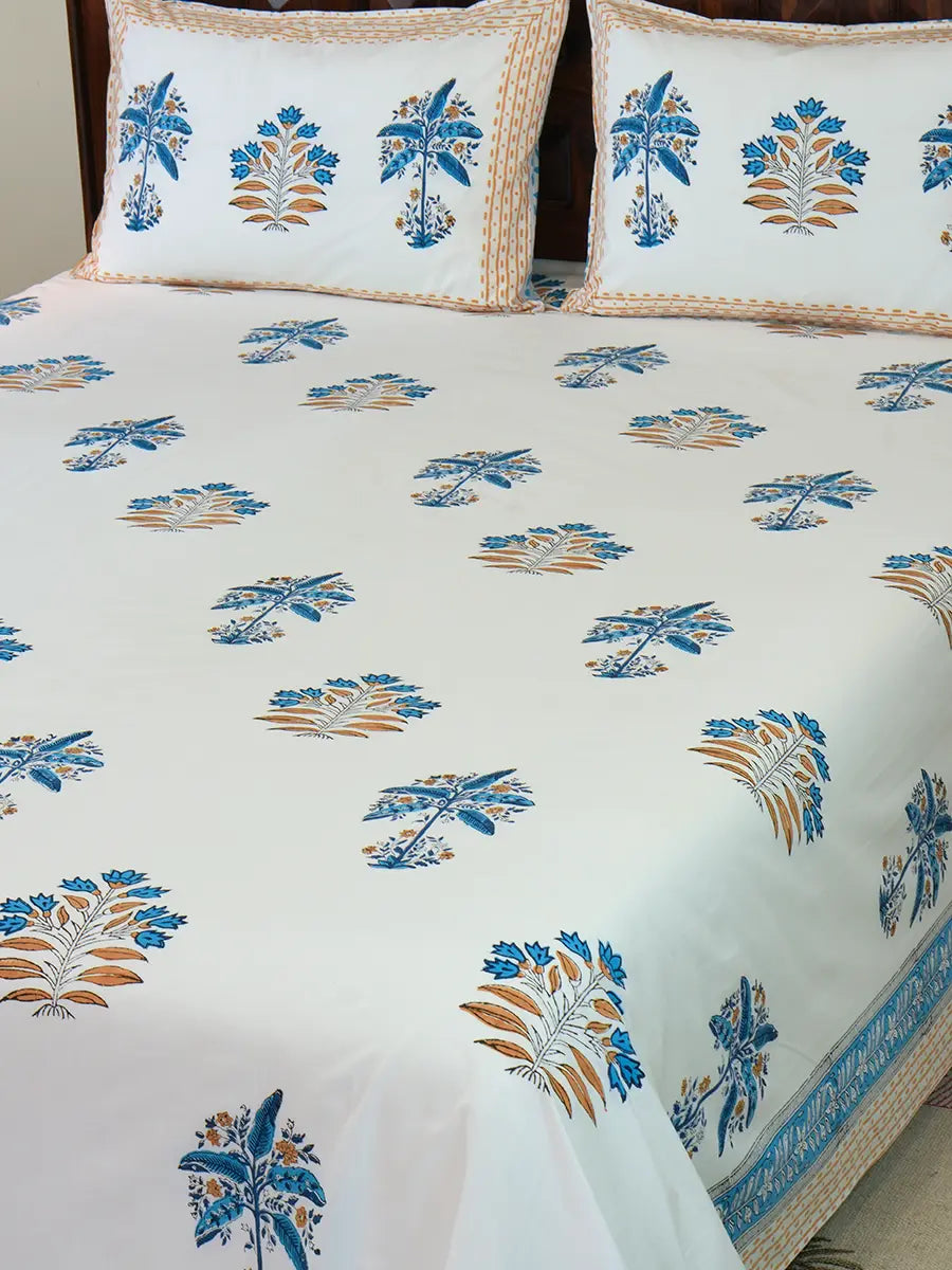 Banana Tree Percale Cotton Bedsheet