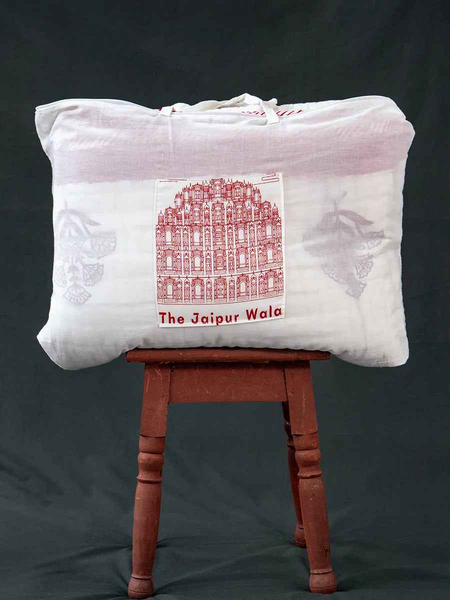 Blossom Muslin Razai For Summer