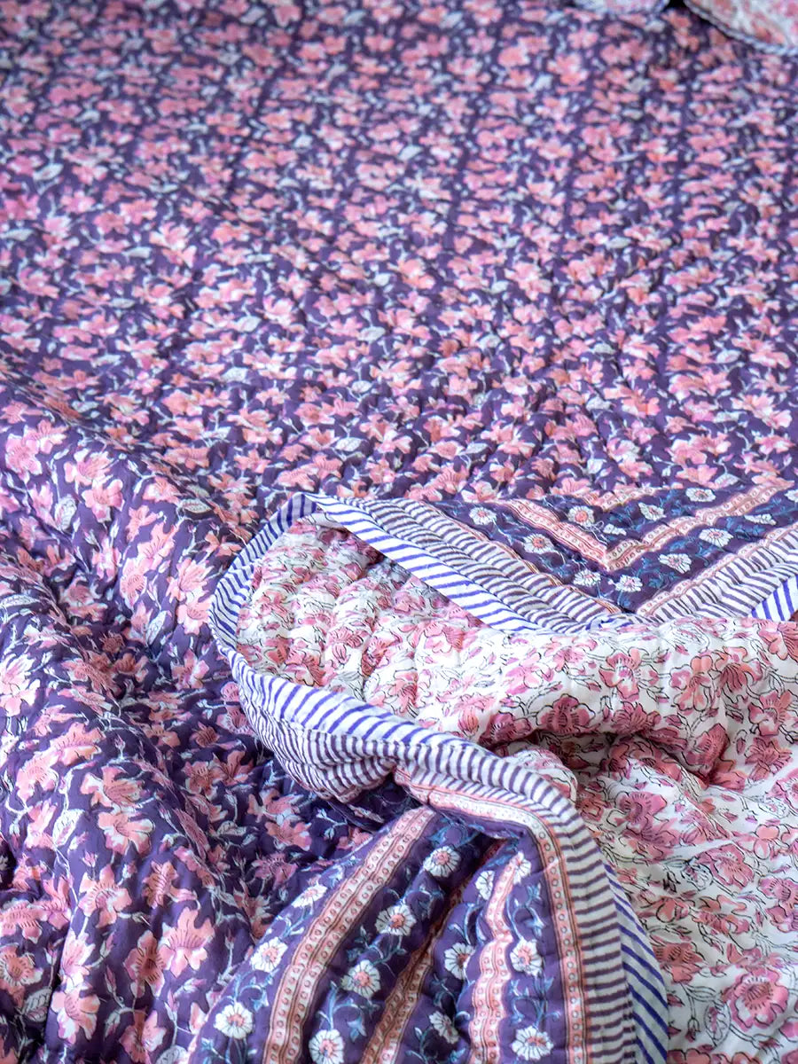 Gulab Bagh Muslin Razai