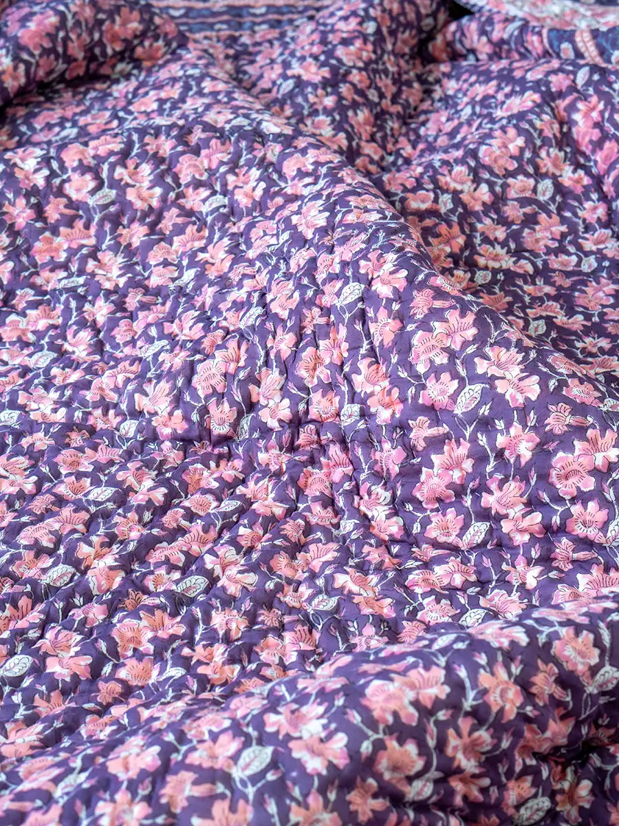 Gulab Bagh Muslin Razai