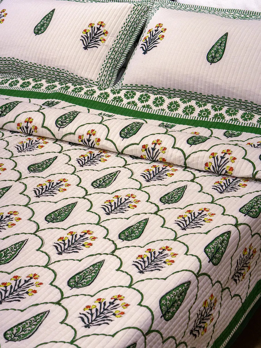 Floral Cotton Bedspread
