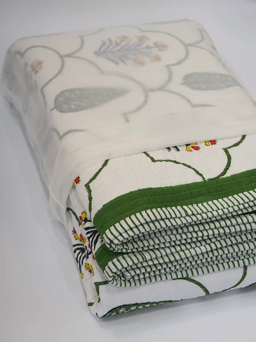 Floral Cotton Bedspread