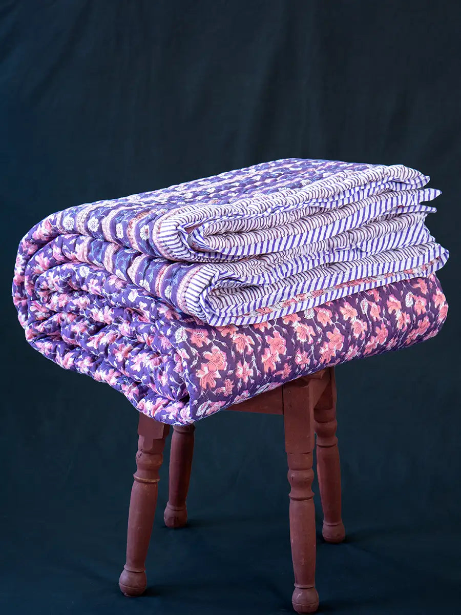 Gulab Bagh Muslin Razai