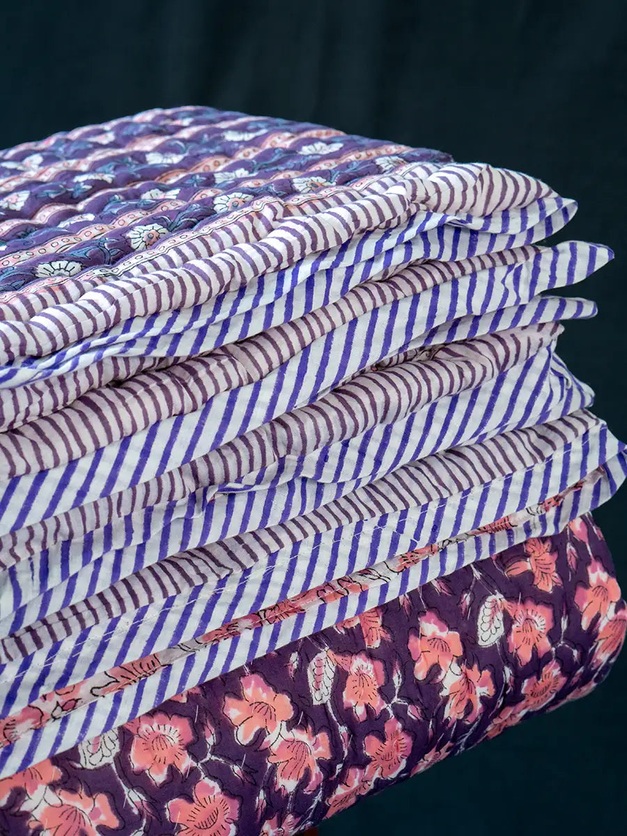 Gulab Bagh Muslin Razai