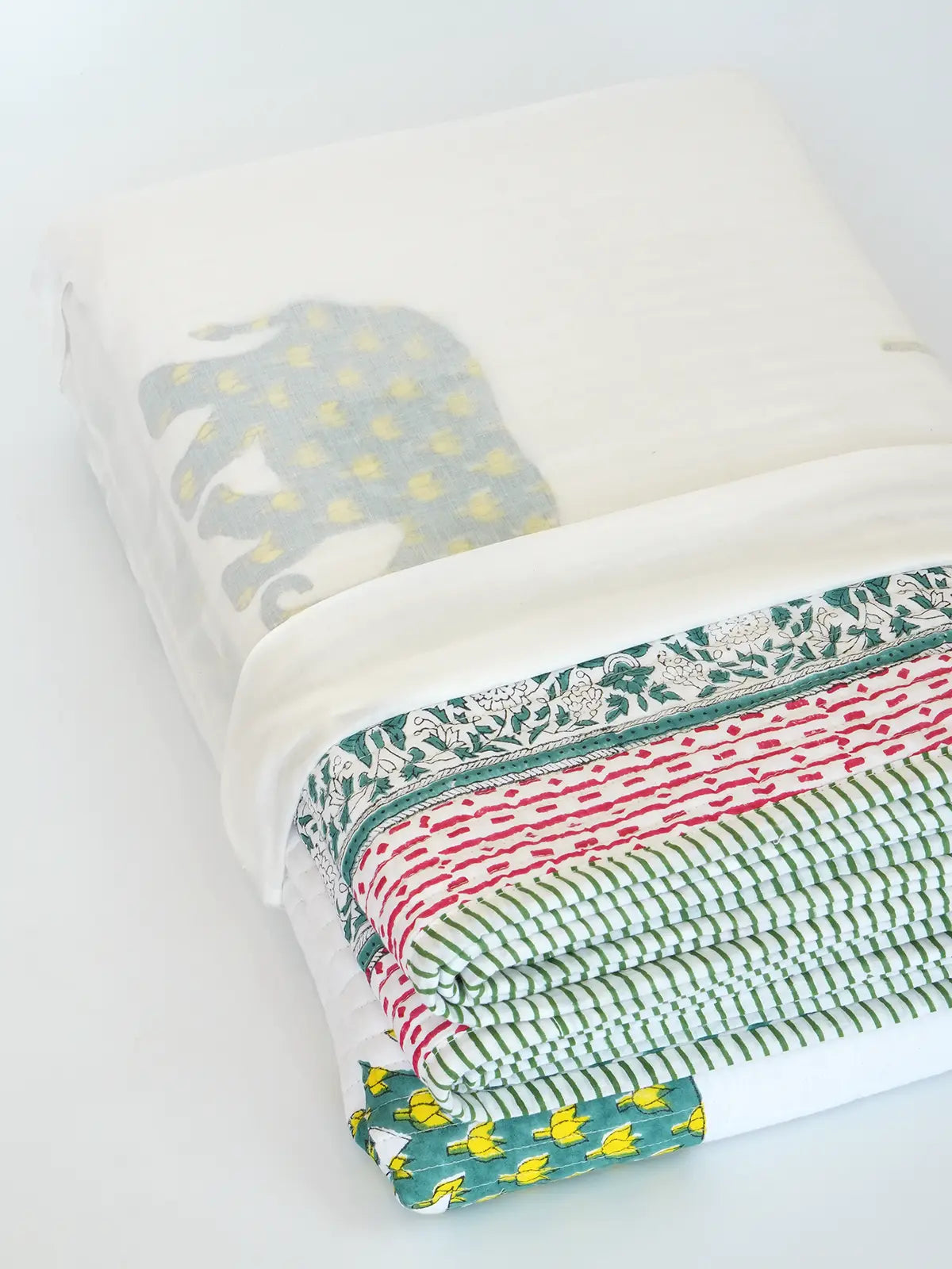 Haathi Umbrella Cotton Bedspread