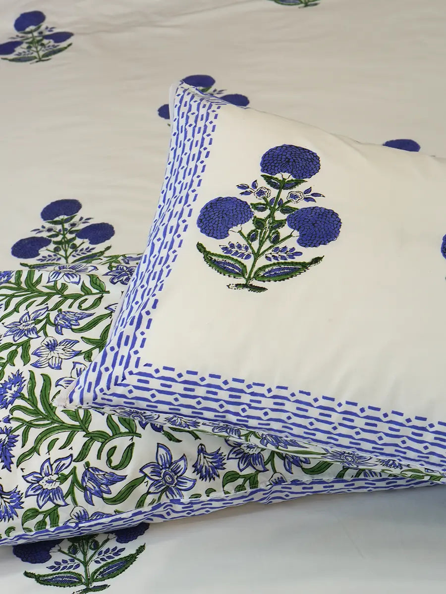 Iris Percale Cotton Bedsheet