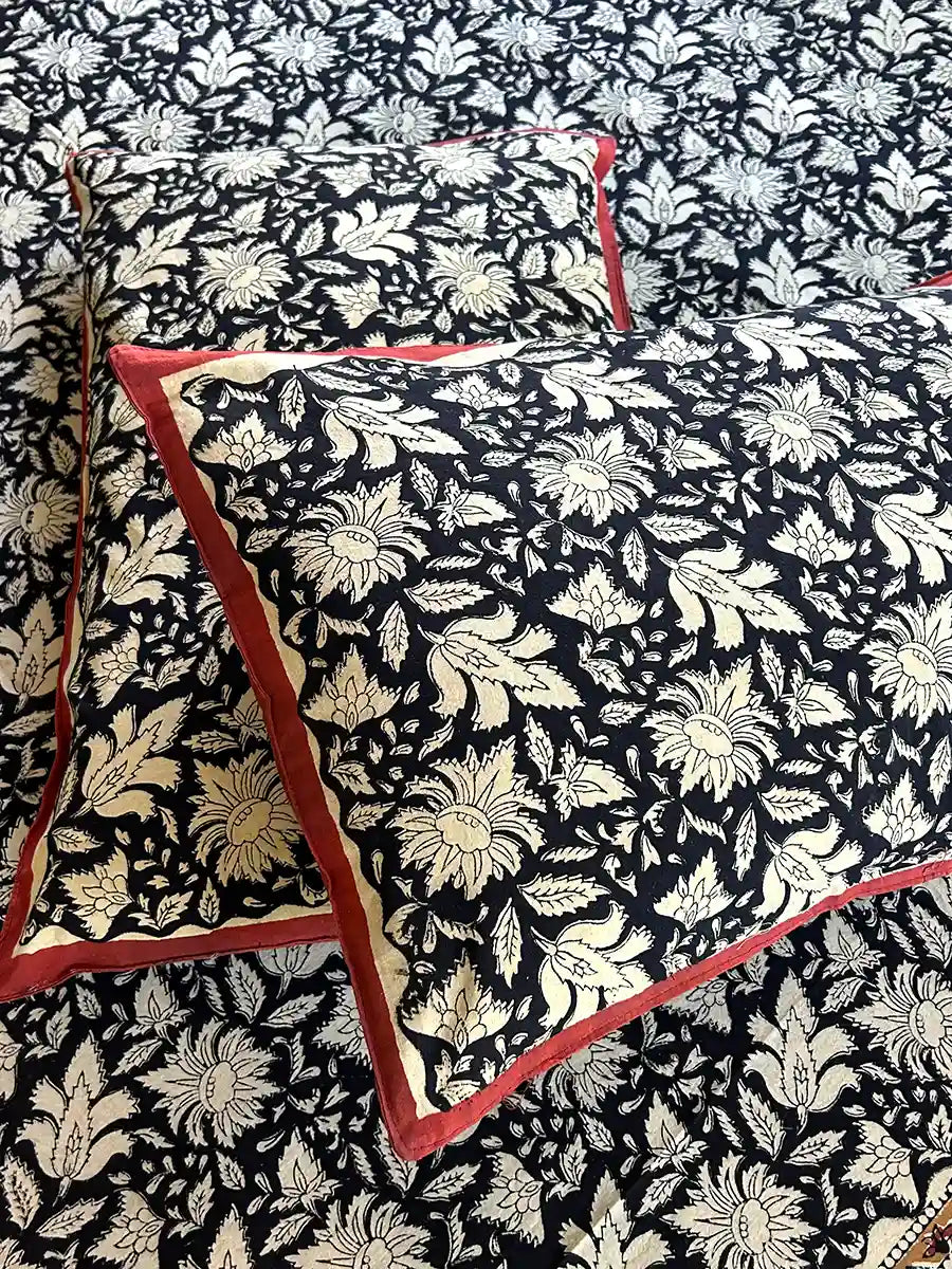 Kalamkari Block Printed Cotton Bedsheet 1.0