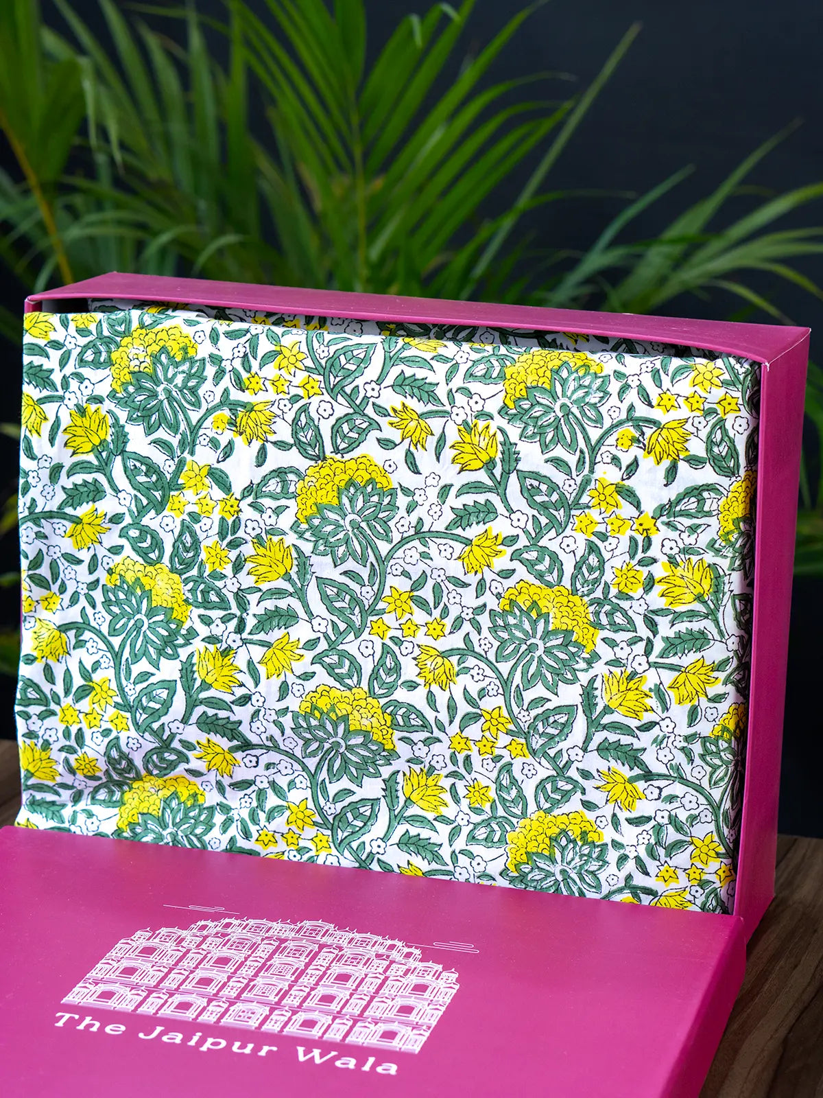 Lemon Lily Organic Percale Cotton Bedsheet