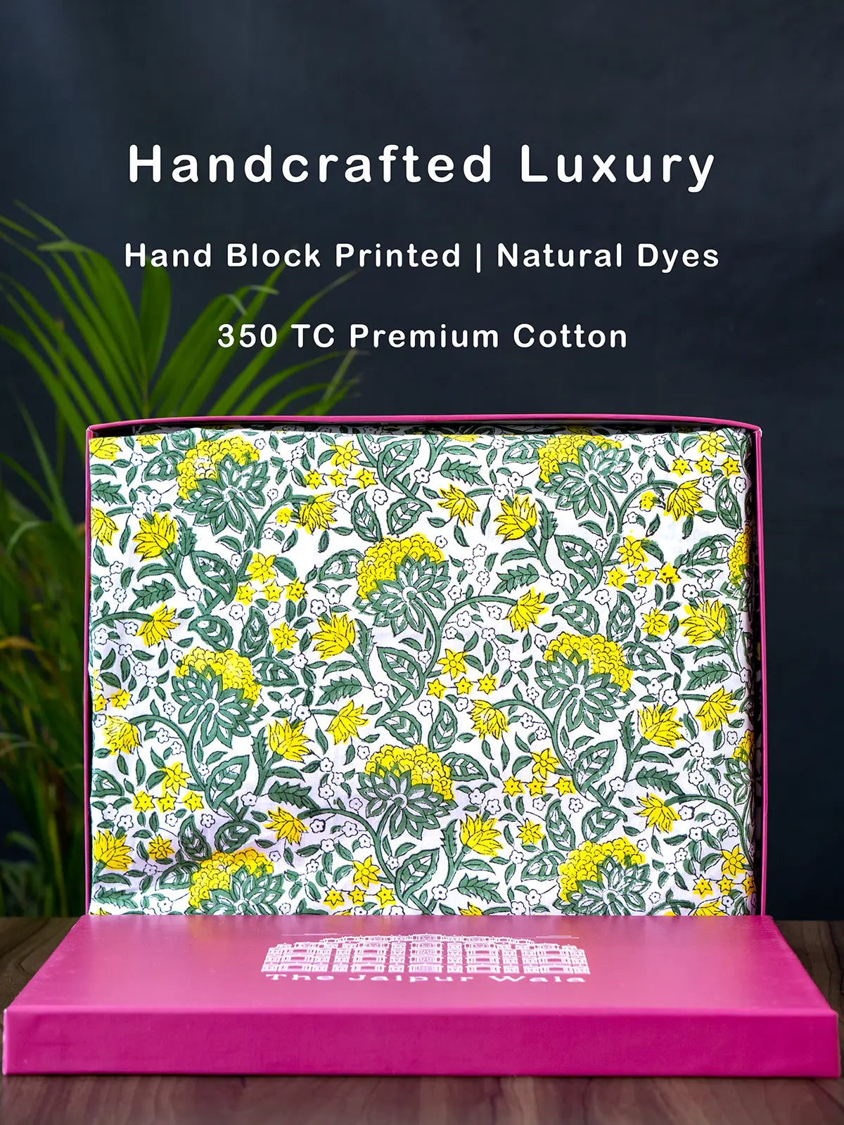 Lemon Lily Organic Percale Cotton Bedsheet