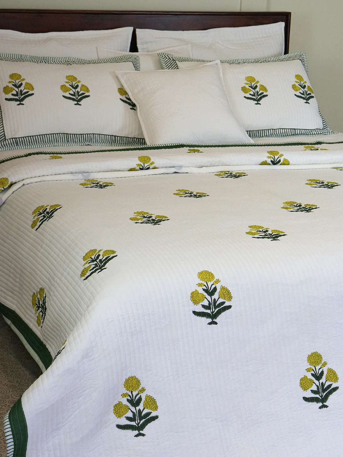 Marigold Cotton Bedspread