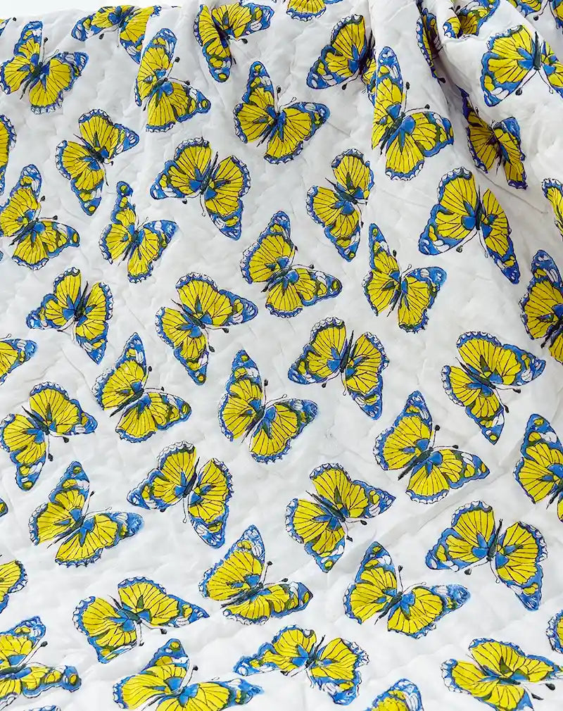Organic Mulmul Cotton Quilt - Butterfly