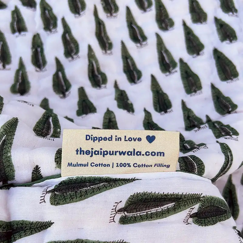 Organic Mulmul Cotton Quilt - Envy