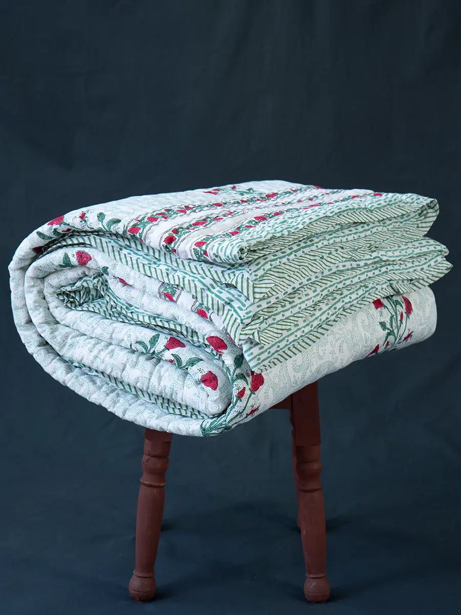 Organic Mulmul Cotton Quilt - Feya