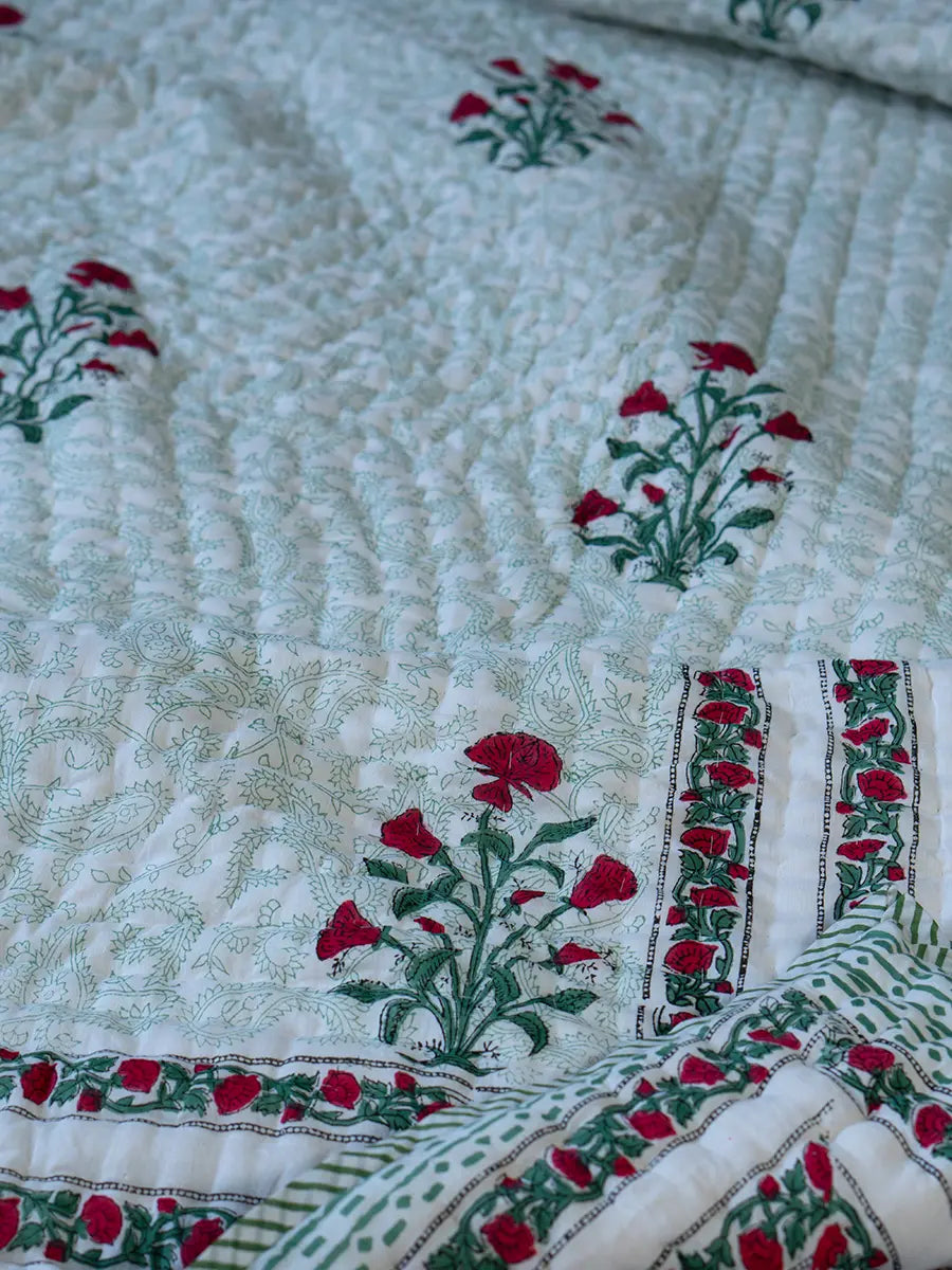 Organic Mulmul Cotton Quilt - Feya