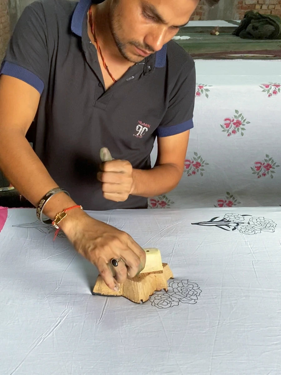 Organic Mulmul Cotton Quilt - Rose