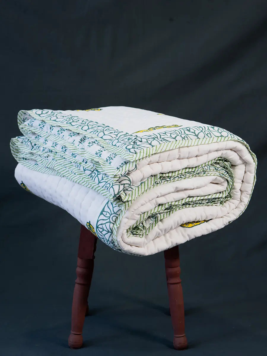 Organic Mulmul Cotton Quilt - Valley