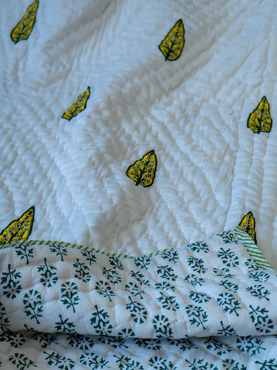 Organic Mulmul Cotton Quilt - Valley