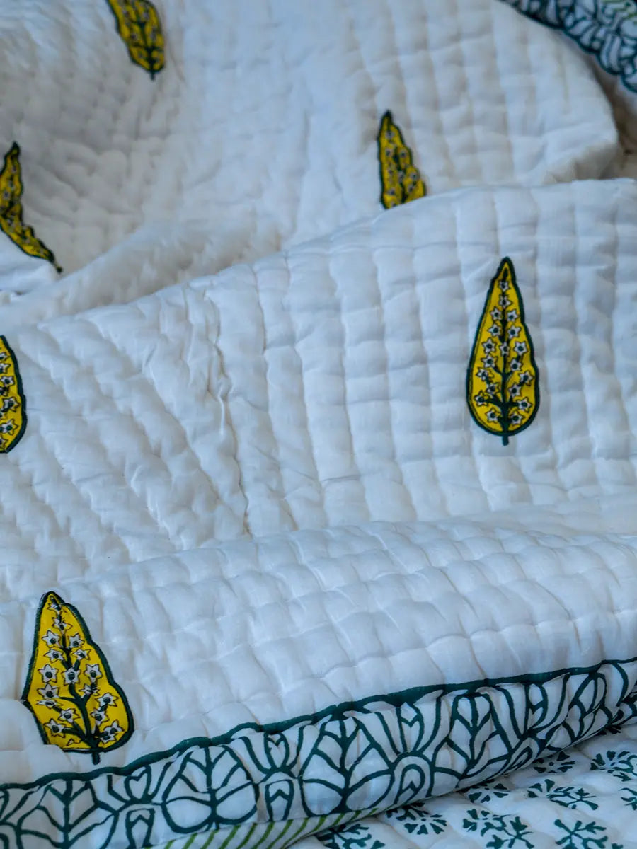 Organic Mulmul Cotton Quilt - Valley