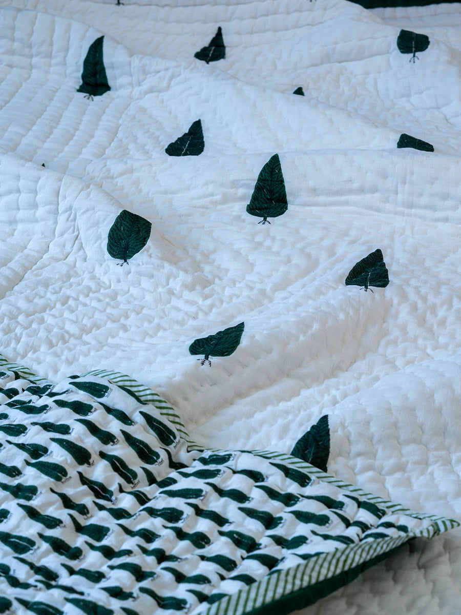 Organic Mulmul Cotton Quilt - Elle