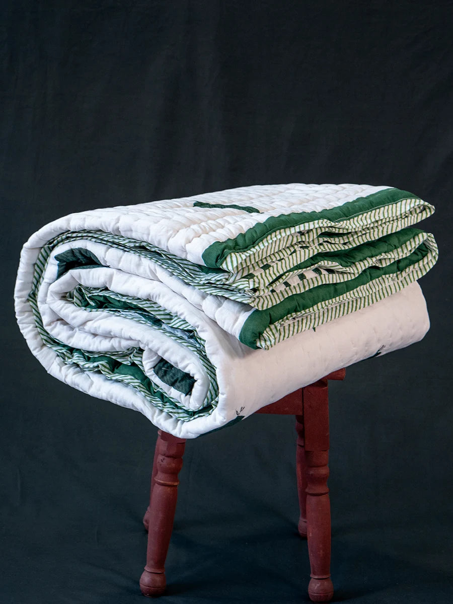 Organic Mulmul Cotton Quilt - Elle