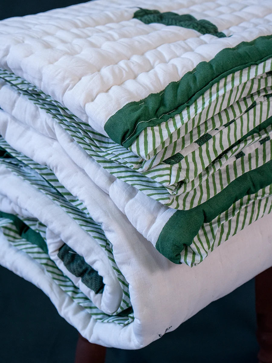 Organic Mulmul Cotton Quilt - Elle
