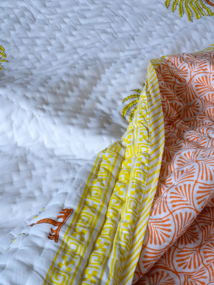 Palm Muslin Razai