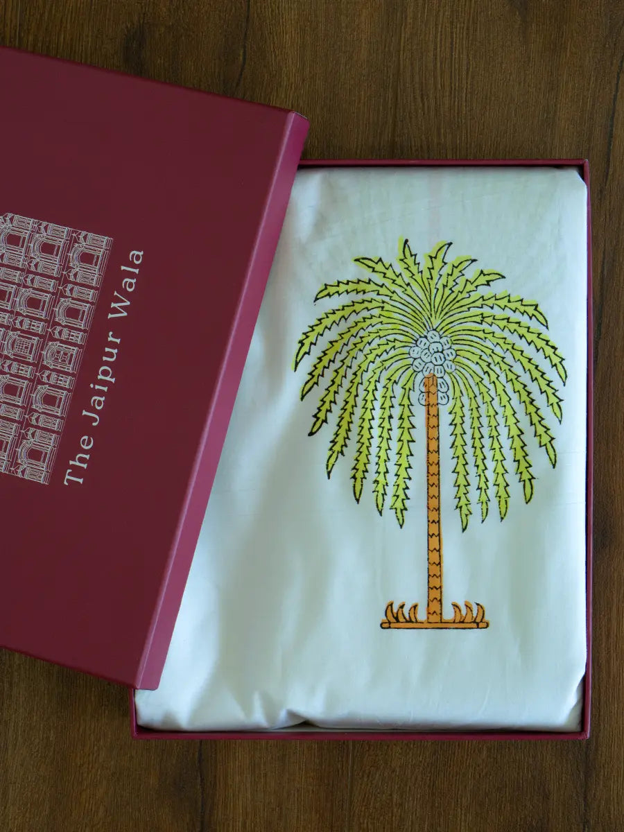 Palm Percale Cotton Bedsheet