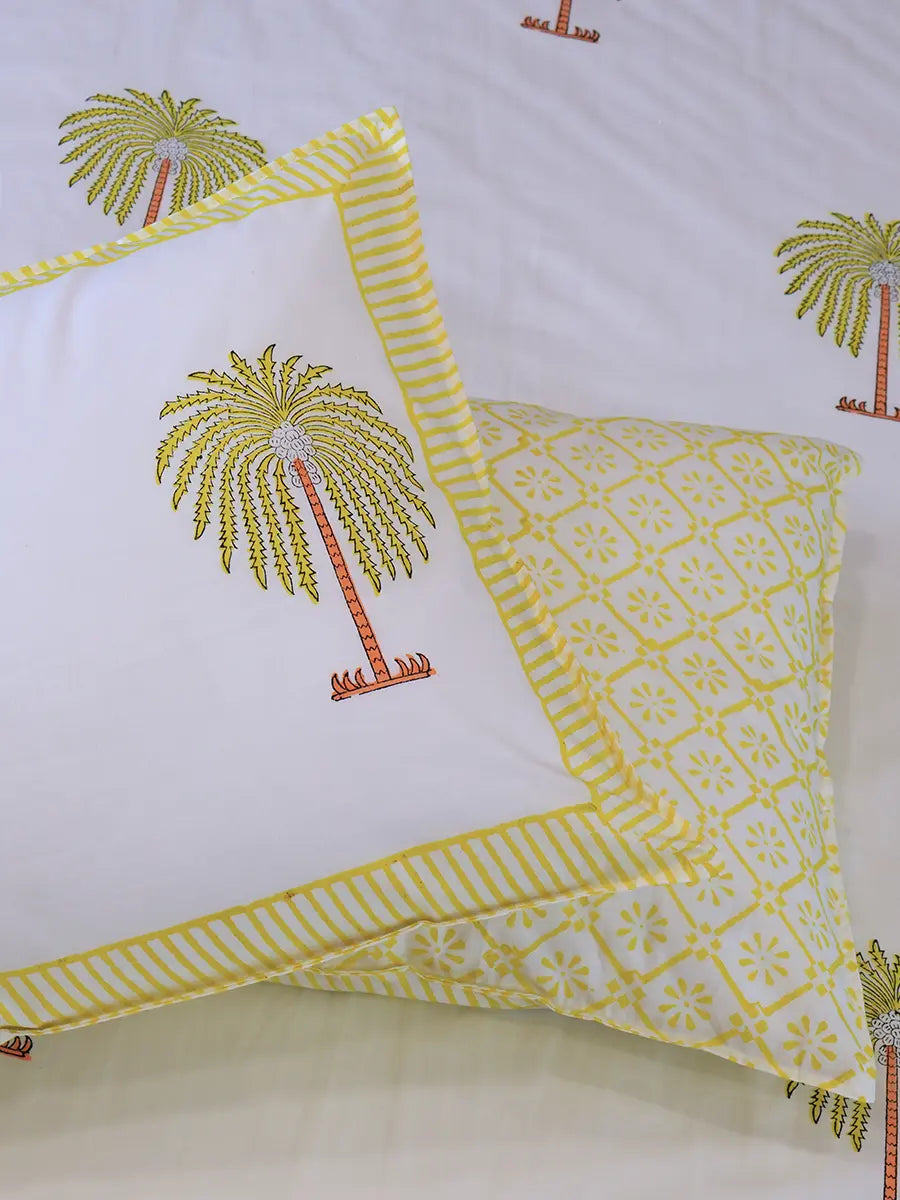 Palm Percale Cotton Bedsheet