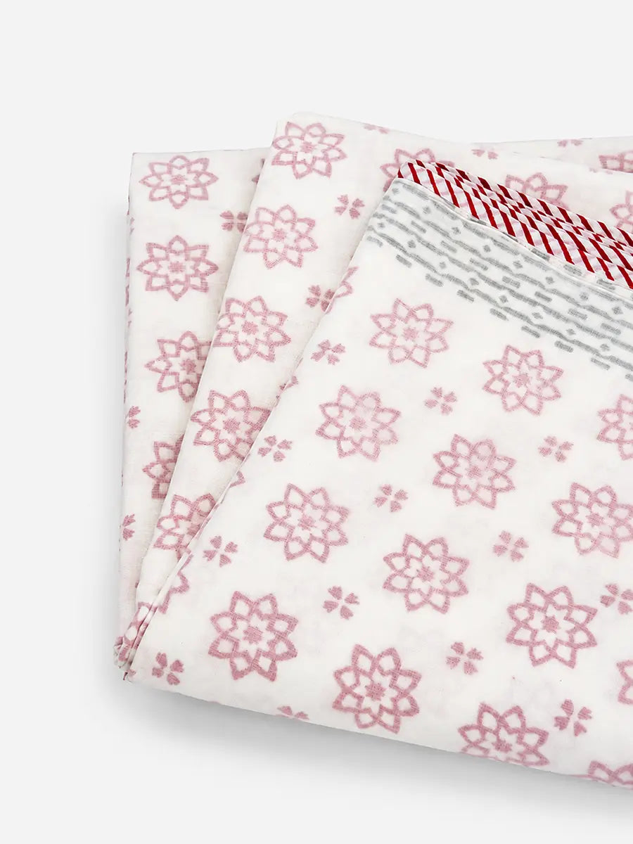 Pink Star Muslin Dohar