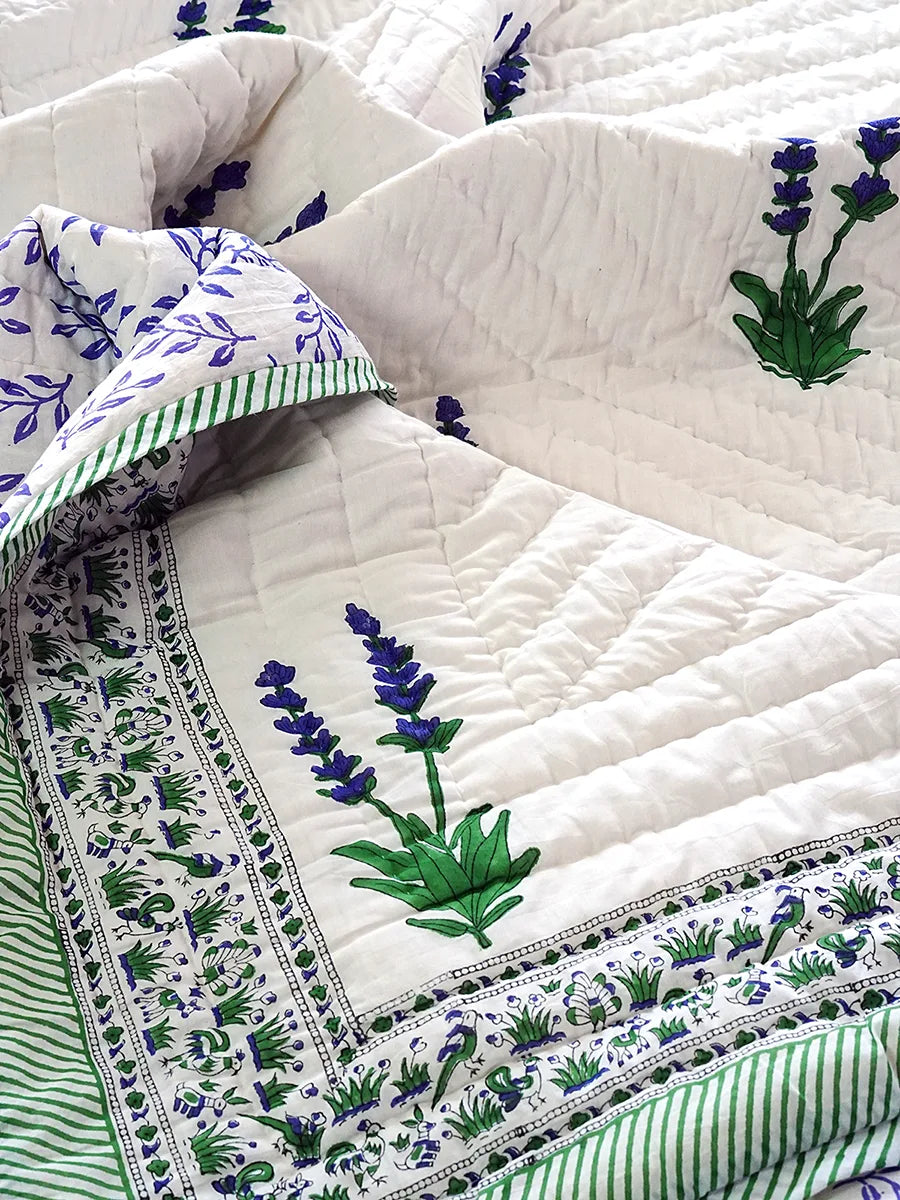 Premium Muslin Razai - Lavender