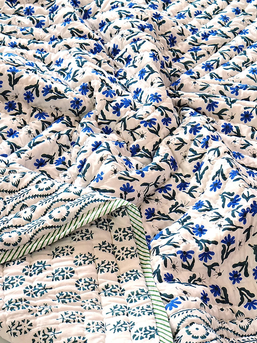 Premium Muslin Razai - Neelora