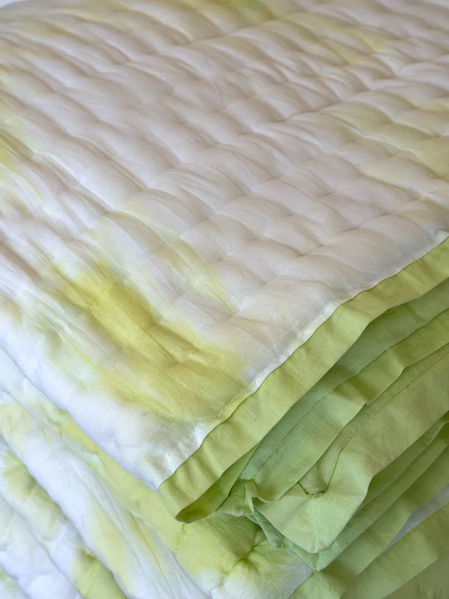 Raavi Organic Muslin Razai - Mist