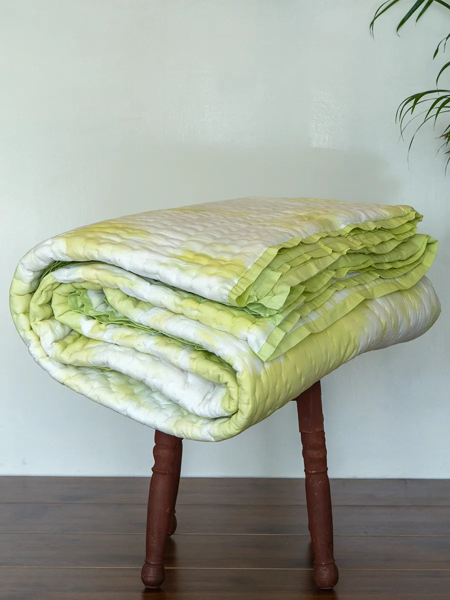 Raavi Organic Muslin Razai - Mist