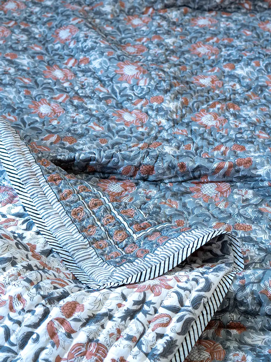 Rang Bagh Muslin Razai