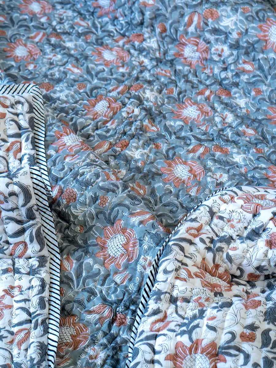 Rang Bagh Muslin Razai