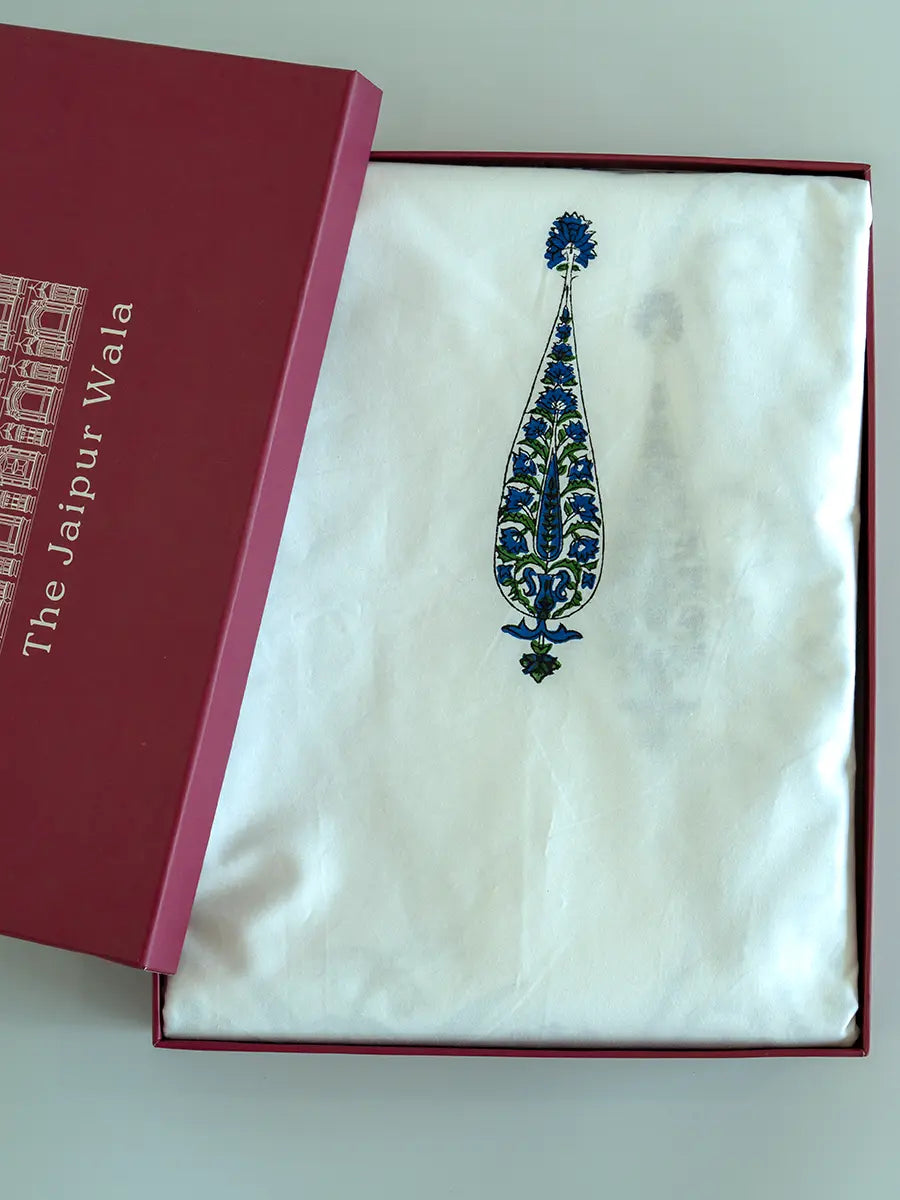 Royal Paisley Percale Cotton Bedsheet