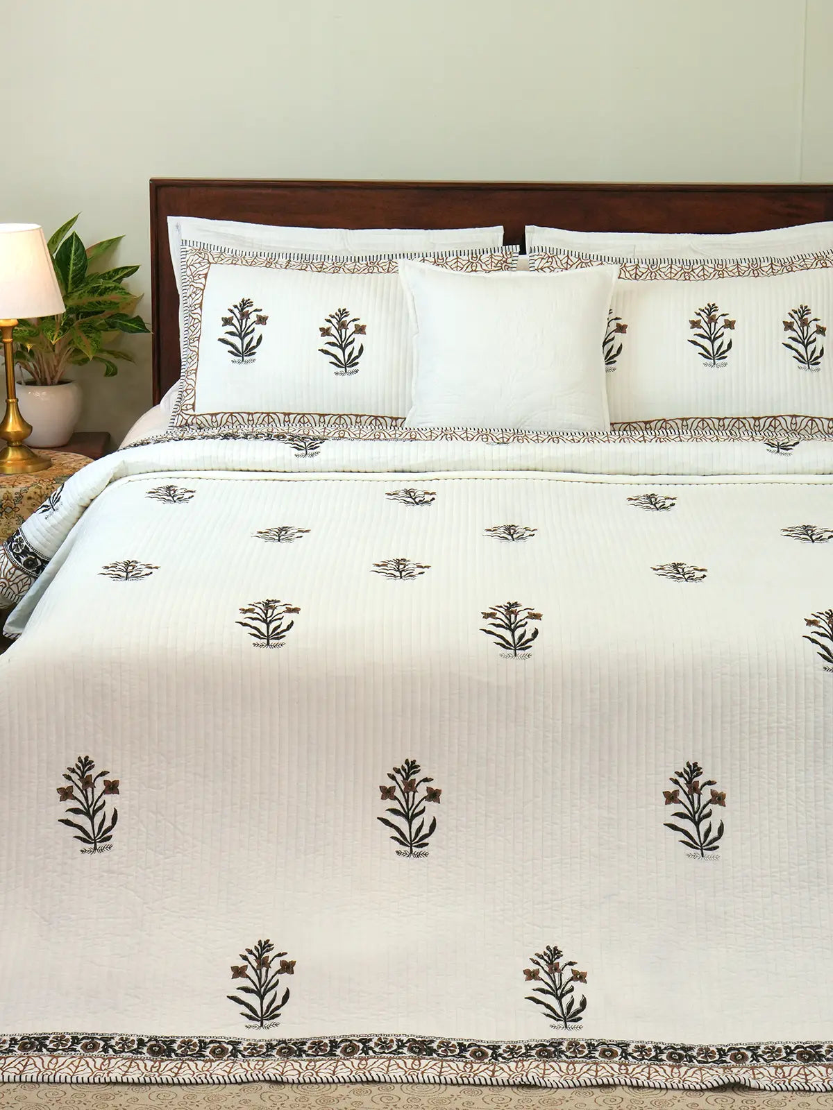 Umber Cotton Bedspread