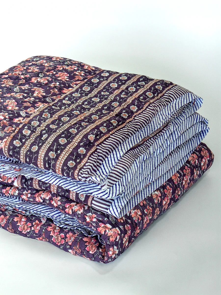 Winter Special Muslin Quilt - Gulab Bagh
