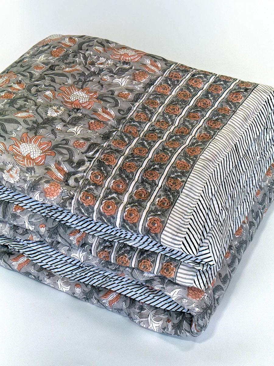 Winter Special Muslin Quilt - Rang Bagh