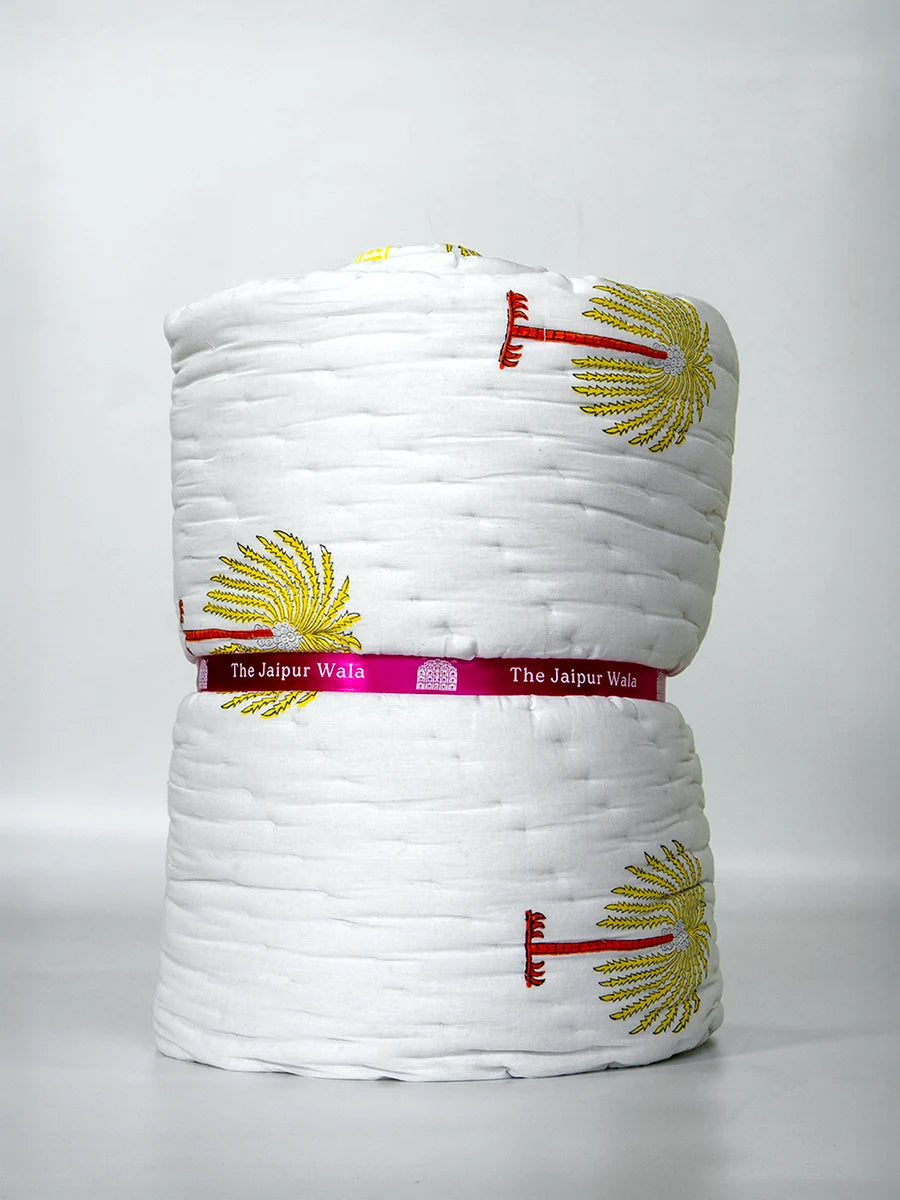 Winter Special Muslin Quilt - Palm