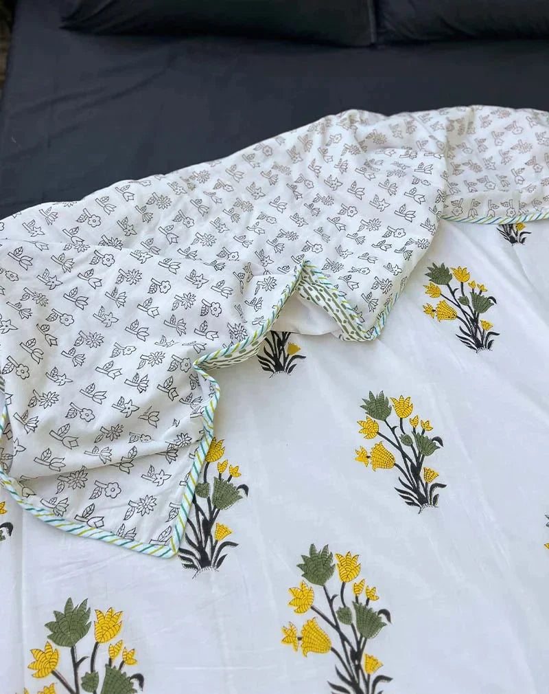 Organic Mulmul Cotton Dohar AC Blanket - Harpi