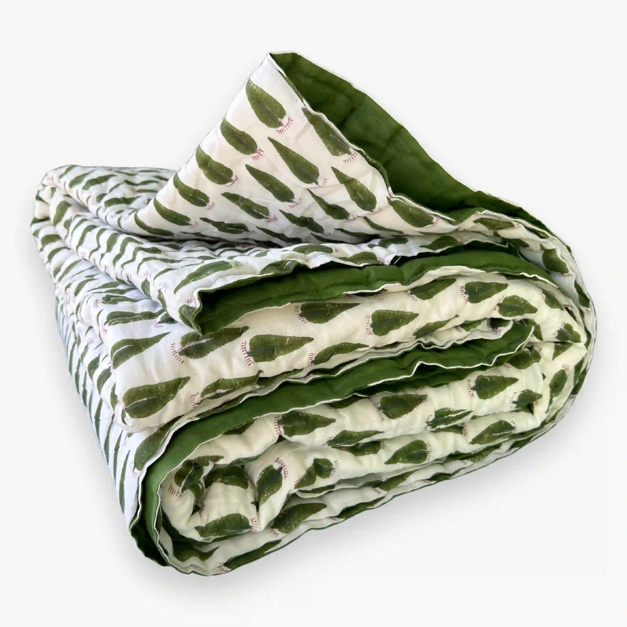 Organic Mulmul Cotton Quilt - Envy