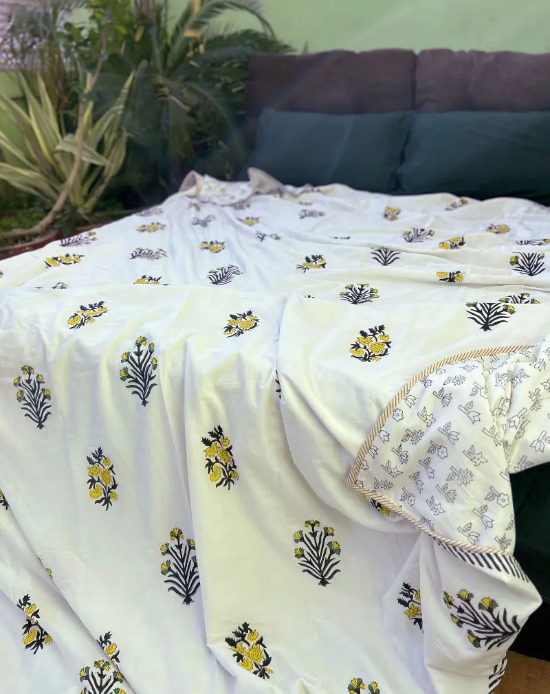 Hand Block Print Cotton Dohar AC Blanket