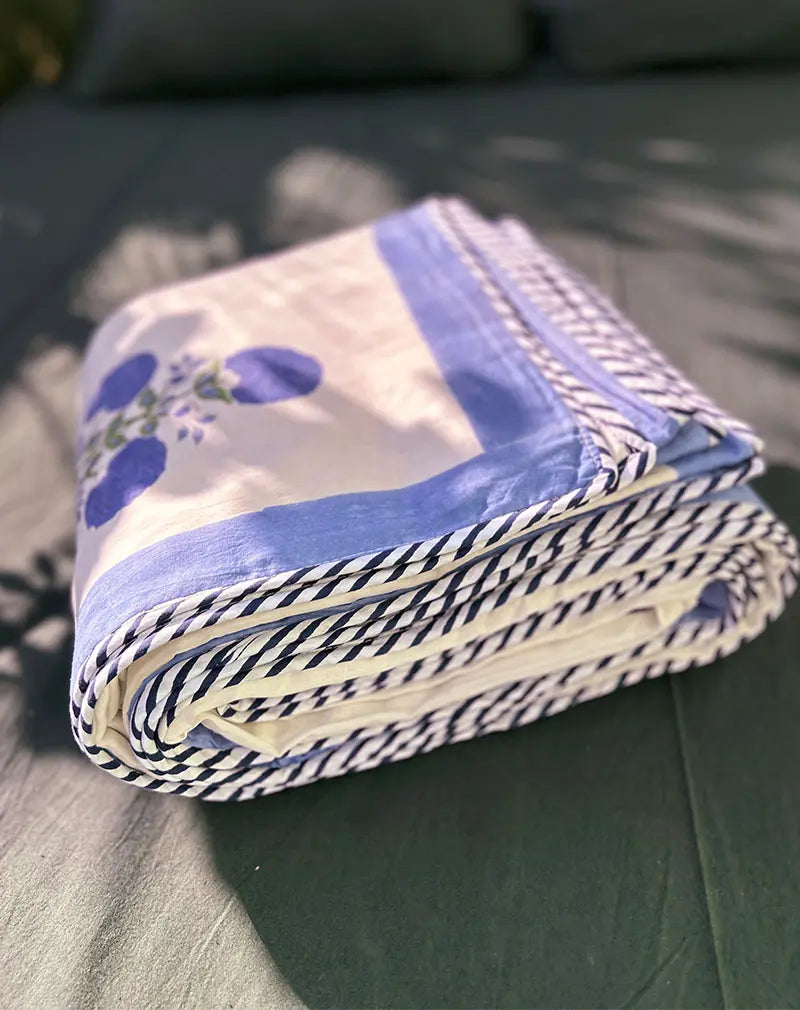 Khawab Hand Block Print Cotton Dohar AC Blanket