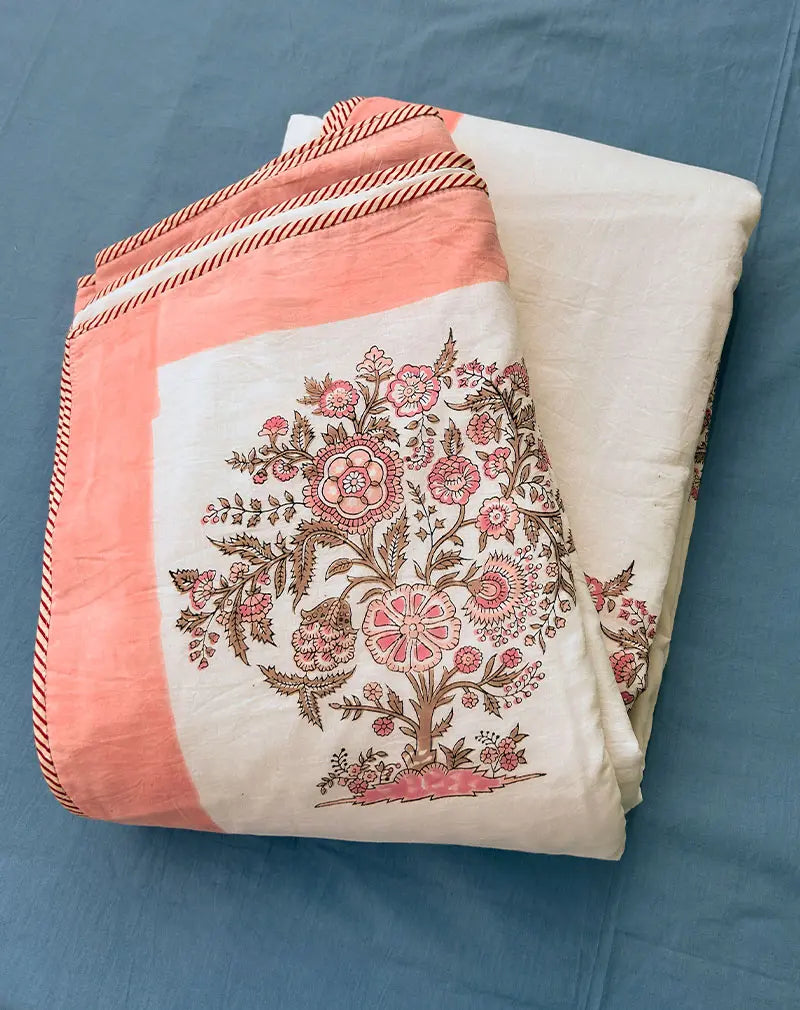 Khayali Hand Block Print Cotton Dohar AC Blanket