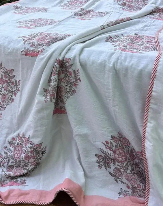 Organic Mulmul Cotton Dohar AC Blanket - Pome