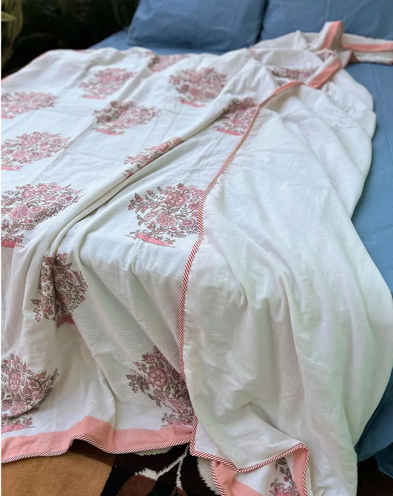 Khayali Hand Block Print Cotton Dohar AC Blanket
